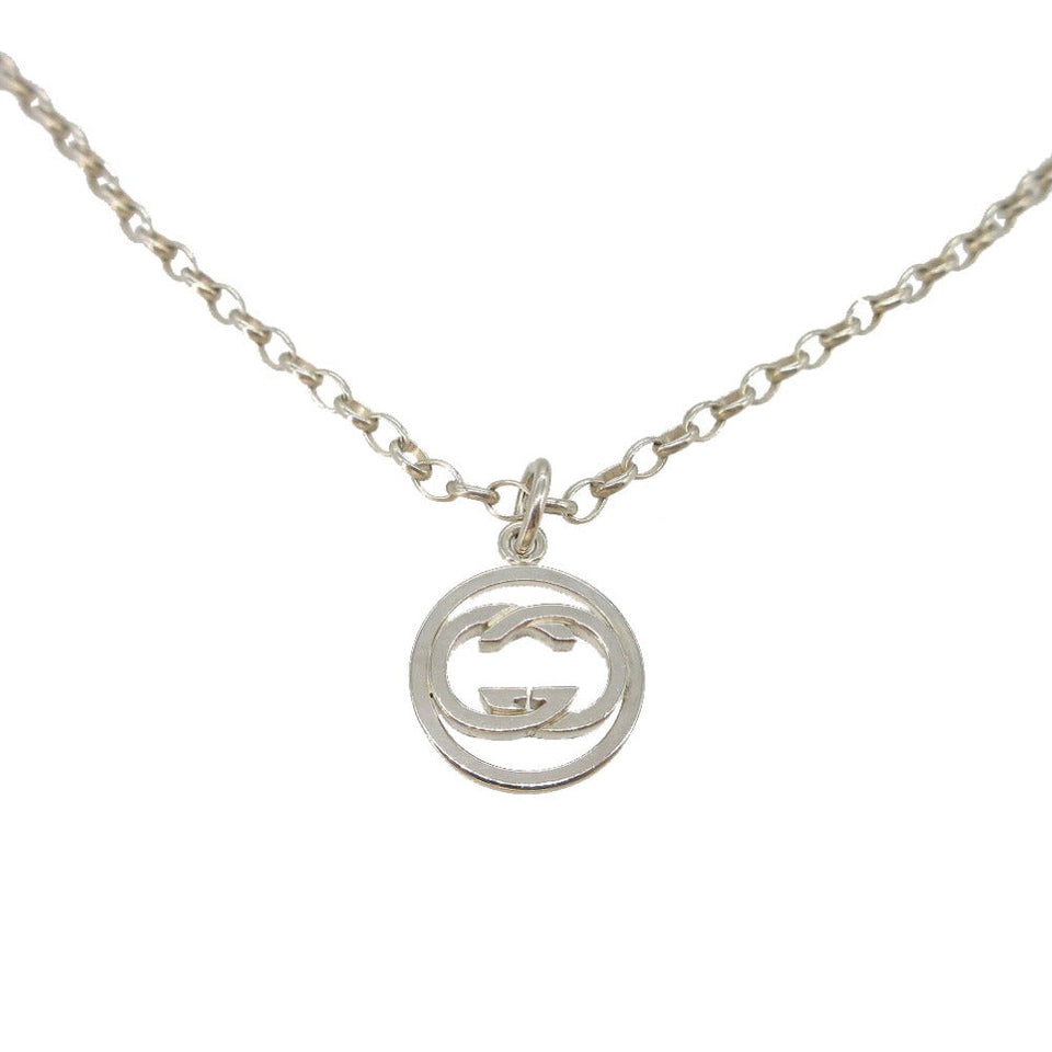 Gucci Necklace Silver925 Silver Interlocking G mens