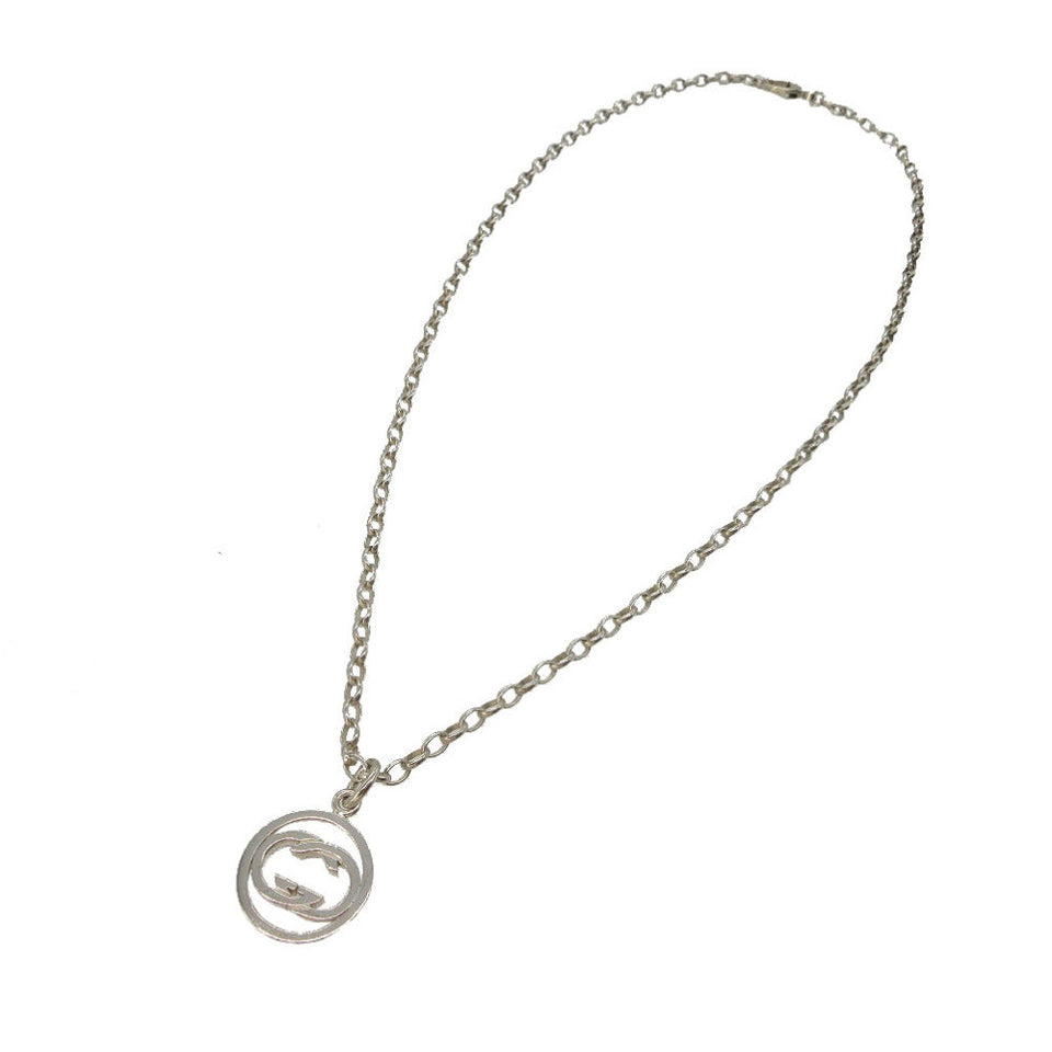 Gucci Necklace Silver925 Silver Interlocking G mens