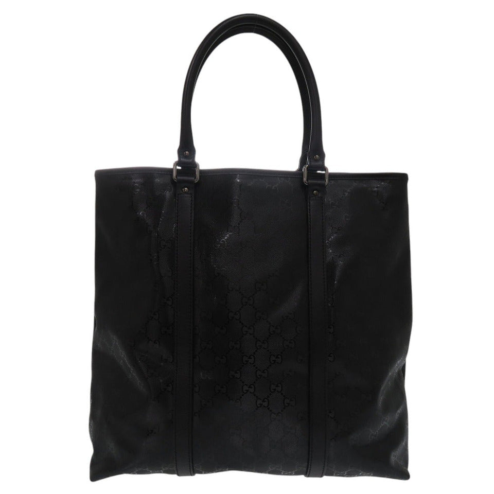 Gucci Tote Bag 223668 PVC black GG implementation mens
