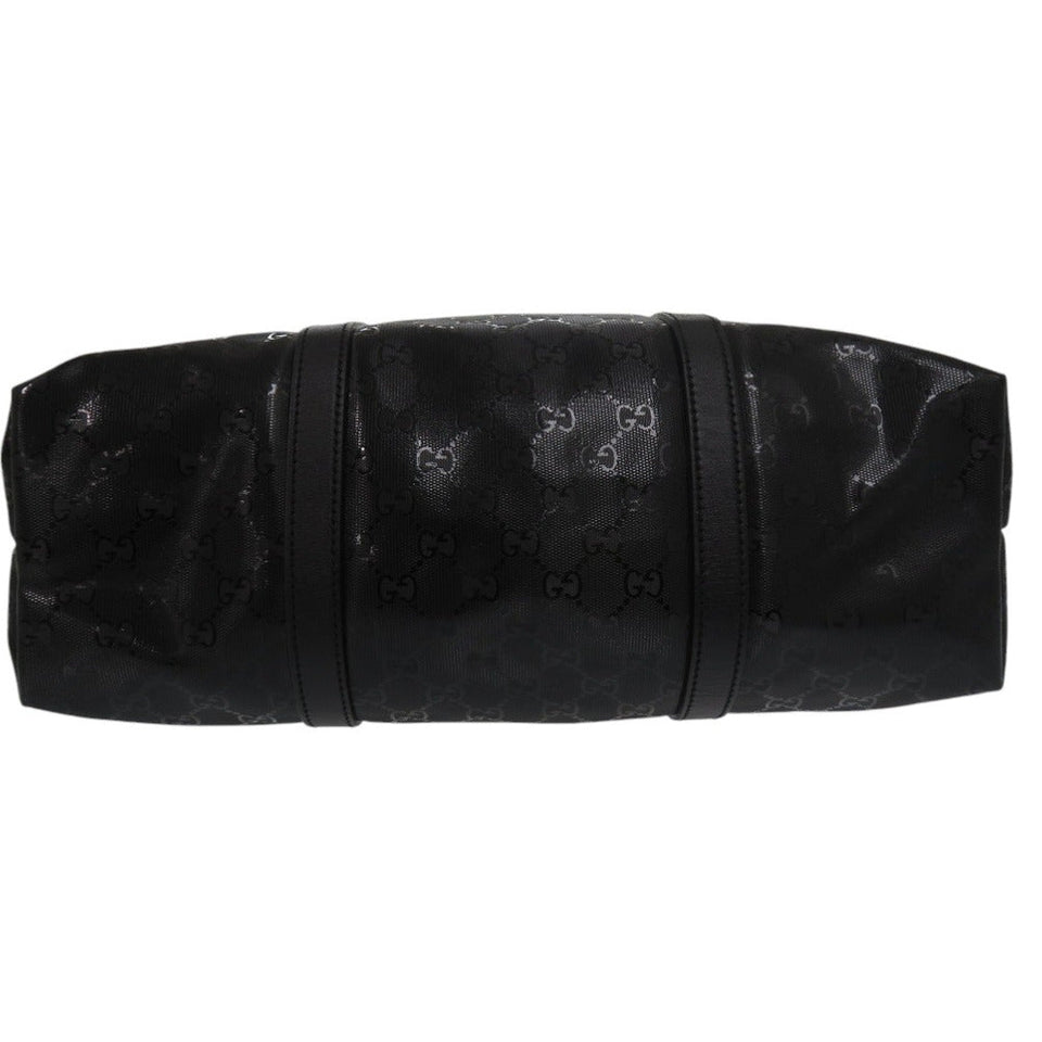 Gucci Tote Bag 223668 PVC black GG implementation mens