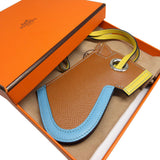 Hermes key ring Epsom gold Bag charm Camille unisex(Unisex)