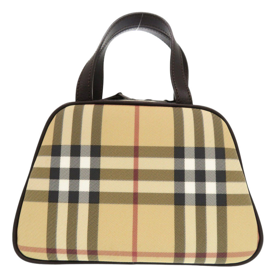 Burberry Handbag PVC coated canvas, leather beige Nova Check Women