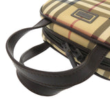 Burberry Handbag PVC coated canvas, leather beige Nova Check Women