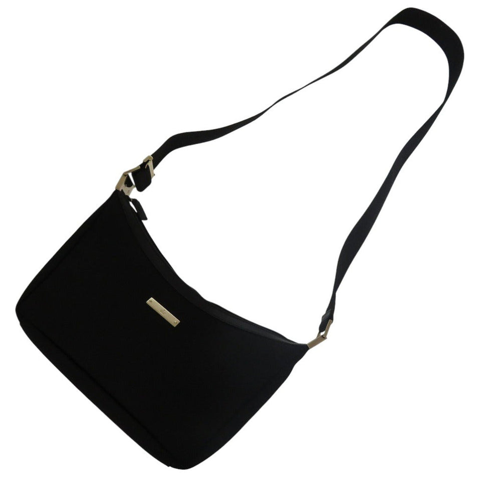 Gucci Shoulder Bag canvas black logo Women