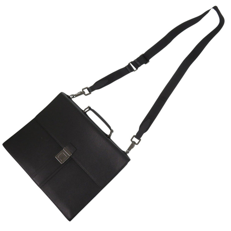 Burberry Business bag leather black 2WAY unisex(Unisex)