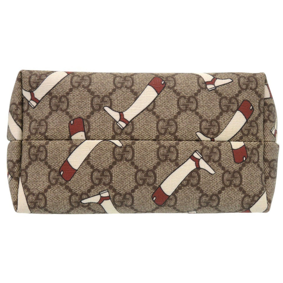 Gucci Tote Bag GG Supreme Brown GG Pattern Tote Bag PVC BootsPattern Women