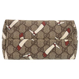 Gucci Tote Bag GG Supreme Brown GG Pattern Tote Bag PVC BootsPattern Women