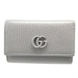 Gucci Key case Key holder  456118 leather gray six hooks GG Marmont unisex(Unisex)