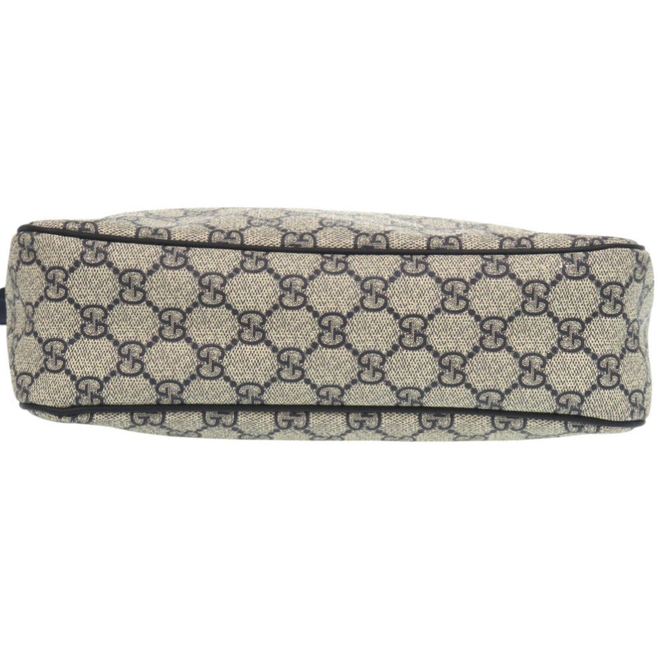 Gucci Shoulder Bag 201448 GG Supreme Canvas Navy unisex(Unisex)