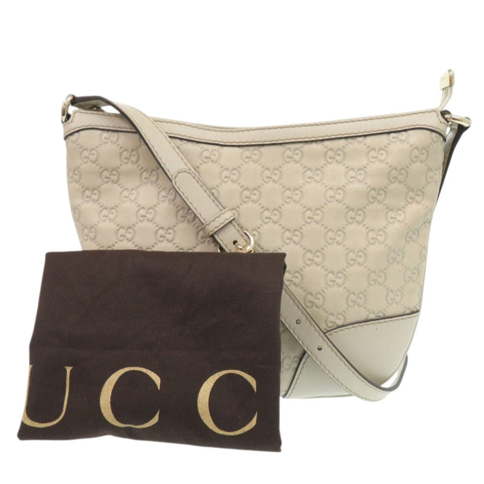 Gucci Shoulder Bag 257072 leather Ivory Lovely heart
