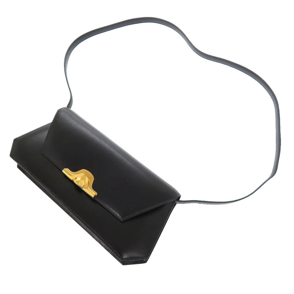 Hermes Shoulder Bag Box scarf black Napoleon Women