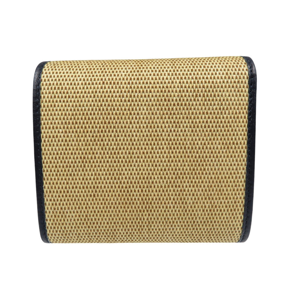 Gucci Bifold Wallet 621891 Canvas, Leather beige Horsebit Women