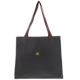 Gucci Tote Bag 002-63-0048 PVC black Old Gucci Sherry Line Micro GG Women