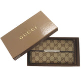 Gucci Long Wallet Purse 112715 GG canvas beige Women