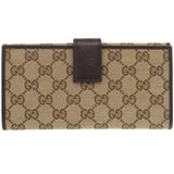 Gucci Long Wallet Purse 112715 GG canvas beige Women