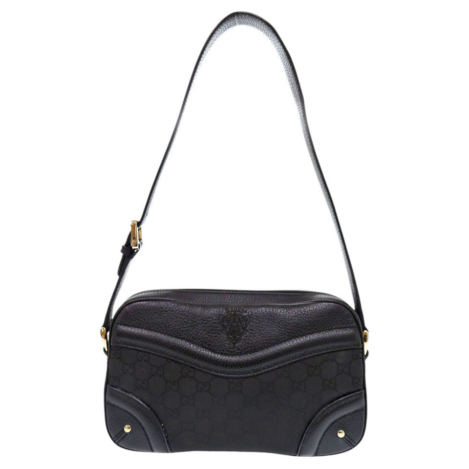 Gucci Shoulder Bag 262900 Leather, Nylon black Crest Women