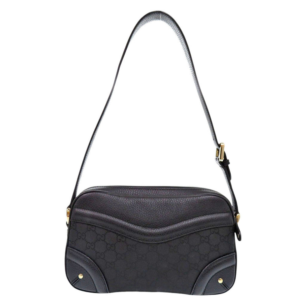 Gucci Shoulder Bag 262900 Leather, Nylon black Crest Women