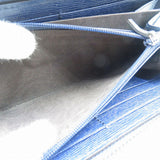 Gucci Long Wallet Purse 309705 leather Navy