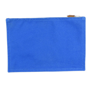 Hermes Pouch cotton blue Yachting GM