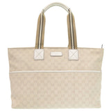 Gucci Tote Bag 155524 GG canvas Ivory Sherry line Women