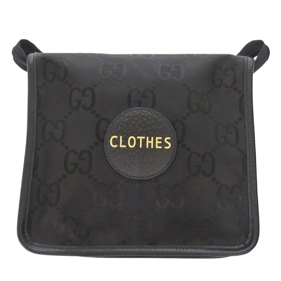 Gucci Pouch 674801 Nylon canvas, leather black Travel pouch Off the Grid Small Backing unisex(Unisex)