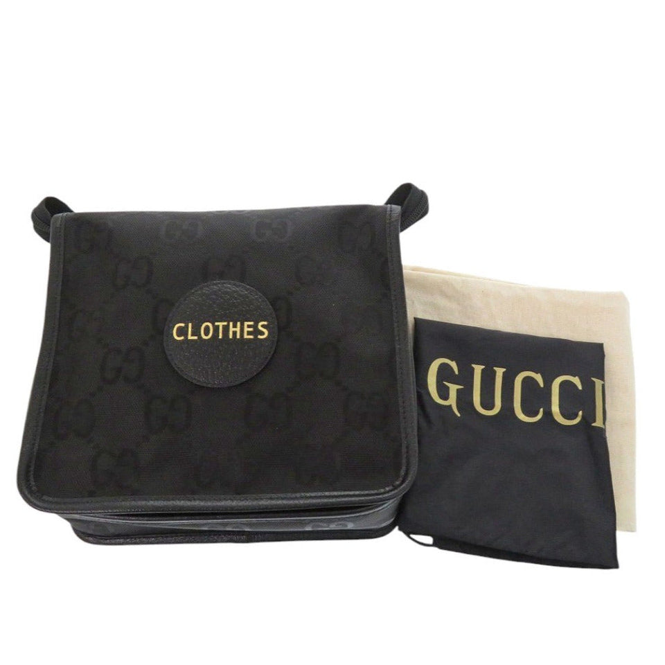 Gucci Pouch 674801 Nylon canvas, leather black Travel pouch Off the Grid Small Backing unisex(Unisex)