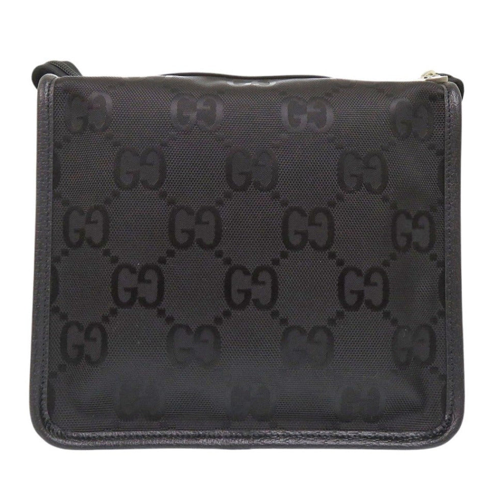 Gucci Pouch 674801 Nylon canvas, leather black Travel pouch Off the Grid Small Backing unisex(Unisex)
