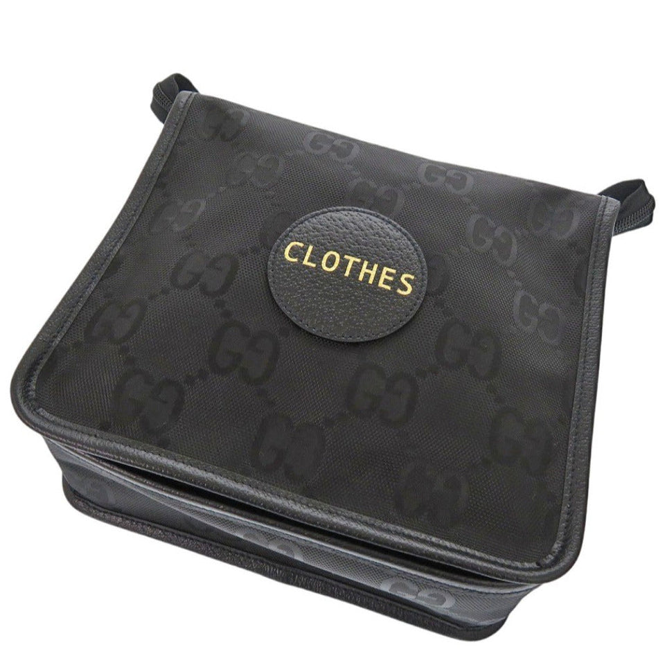 Gucci Pouch 674801 Nylon canvas, leather black Travel pouch Off the Grid Small Backing unisex(Unisex)