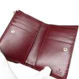Gucci Bifold Wallet 790036 GG canvas, leather Bordeaux L-shaped zipper compact wallet Women