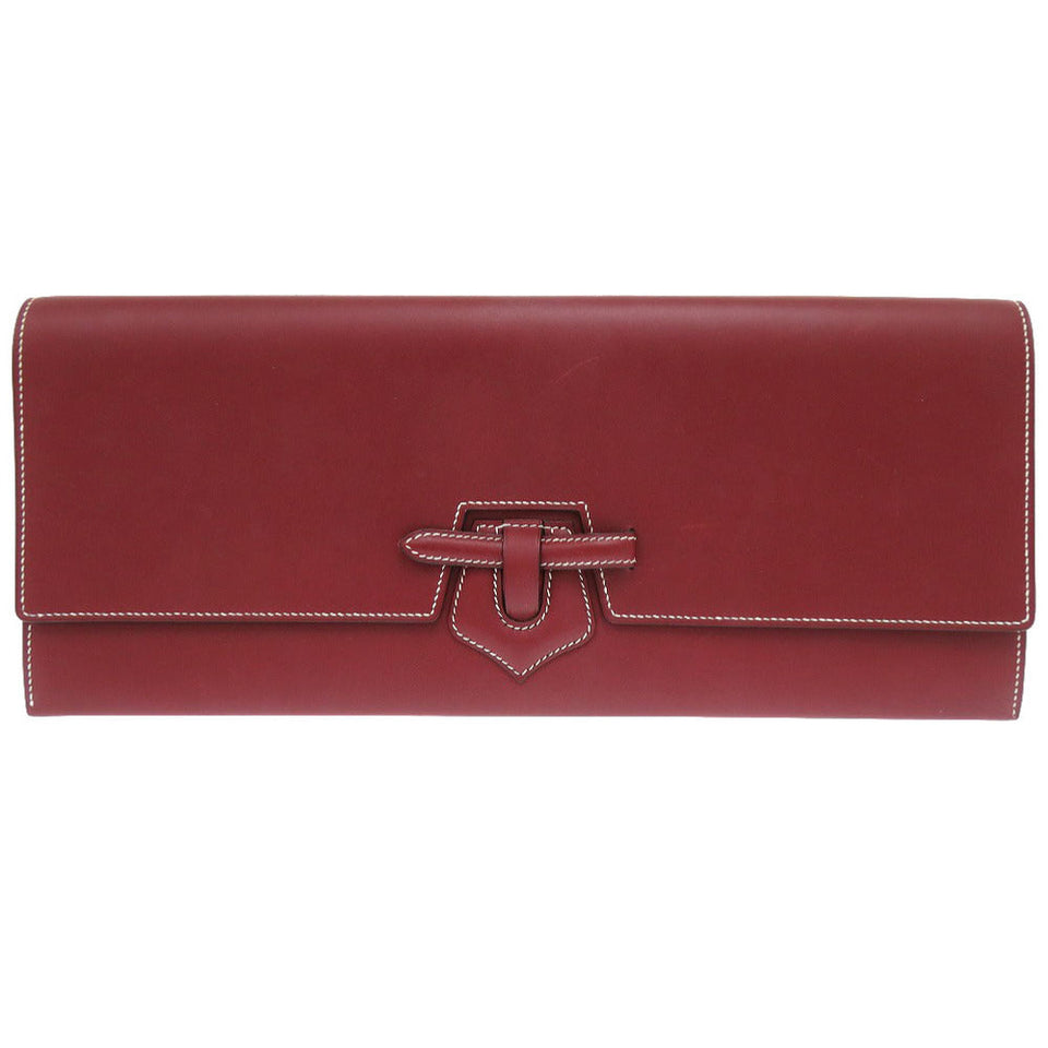 Hermes Clutch bag Vaux Chamonix Rouge ash Women(Unisex)