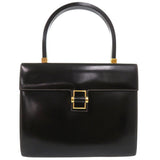 Gucci Handbag leather black Old Gucci Turnlock Formal Bag Women