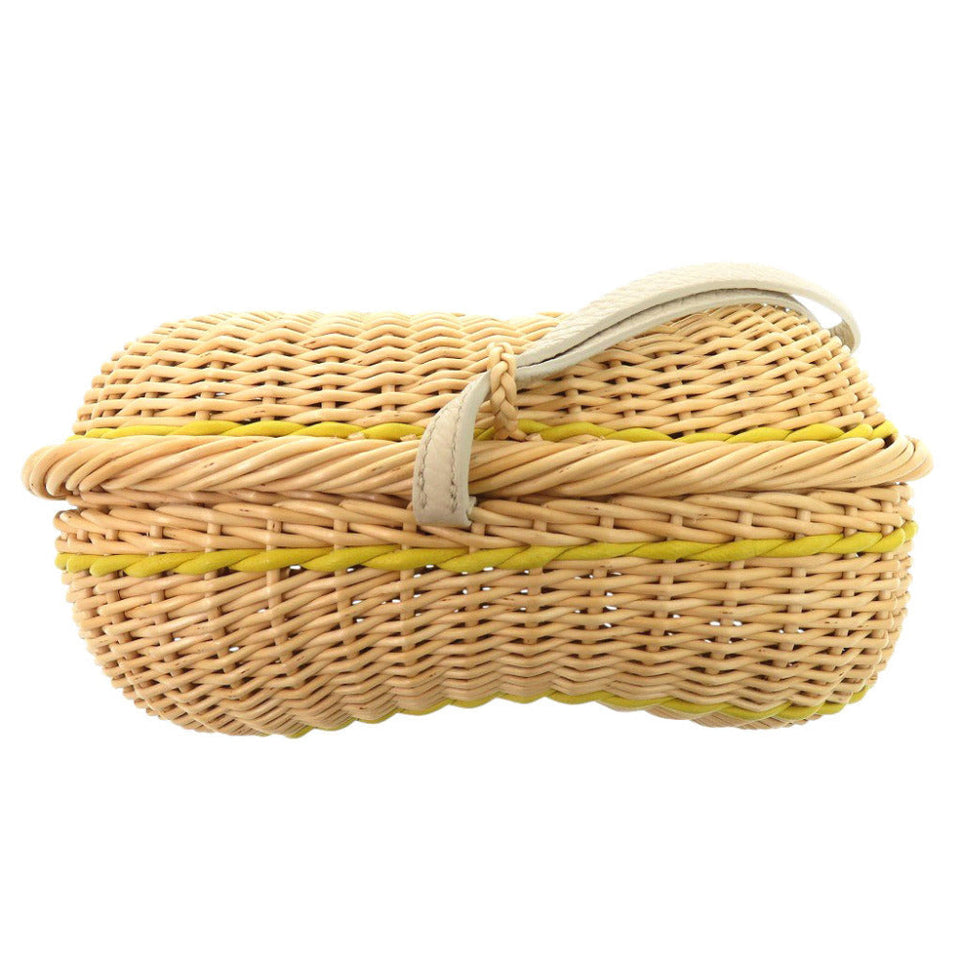 Hermes Clutch bag Straw, Taurillon Clemence Kle Petite H Minodiaire