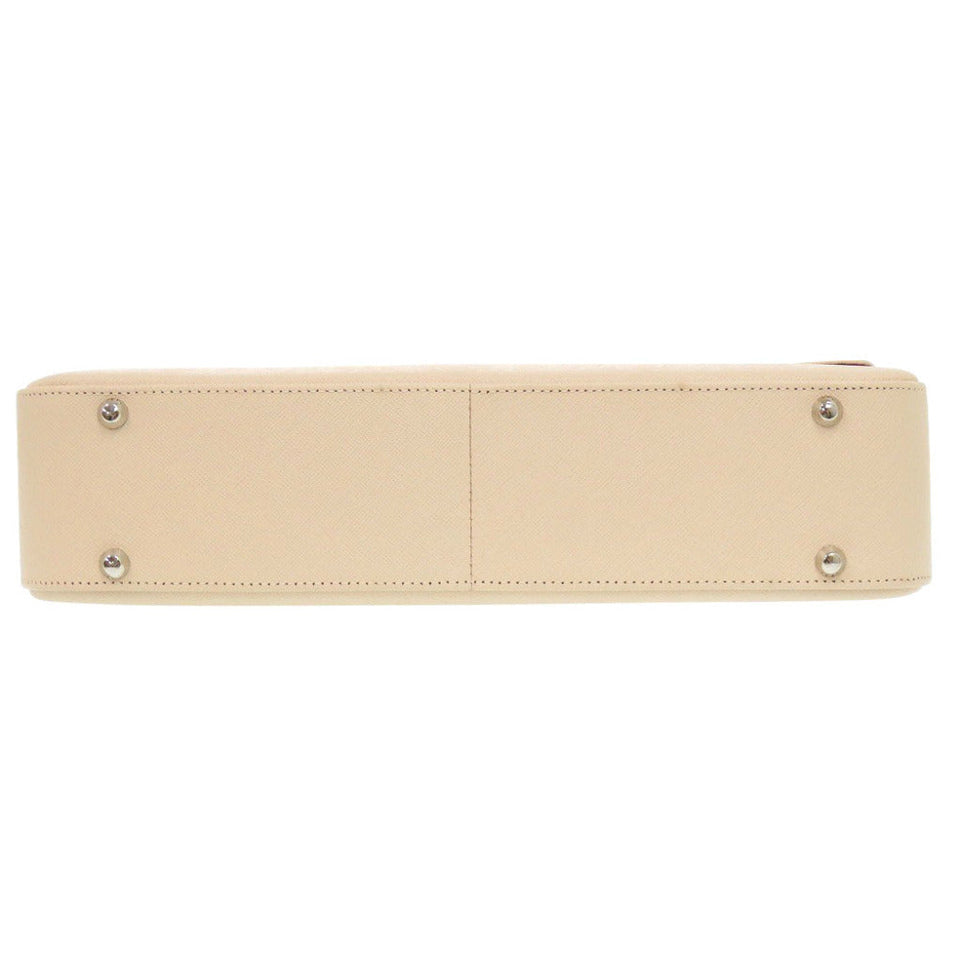 Burberry Handbag leather beige With logo Women