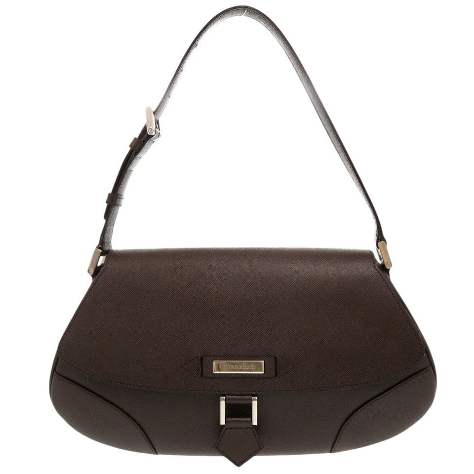 Burberry Handbag 20230824 leather Brown Vintage logo Women