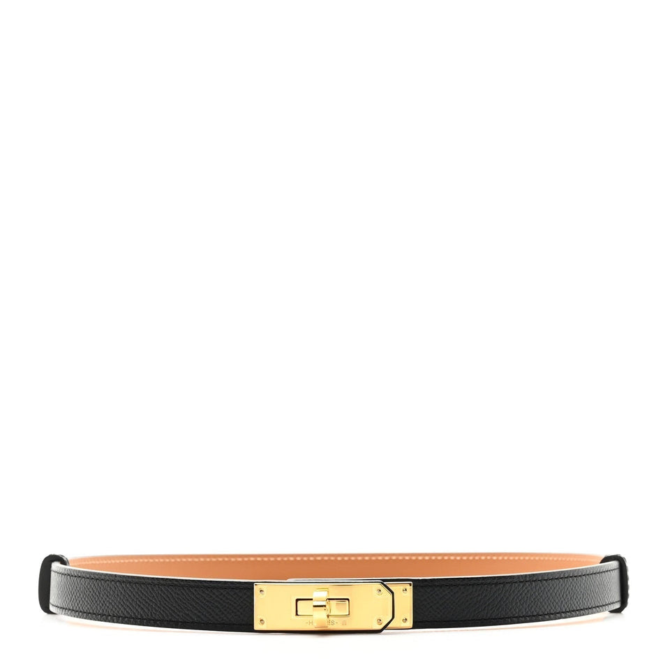 Hermes Epsom Kelly Belt Black