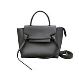 Micro Belt Grained Calfskin Grey GHW