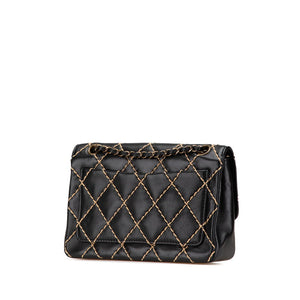 Chanel Coco Mark Wild Stitch Lambskin Shoulder Bag