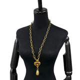 Chanel Vintage Heart Pendant Necklace