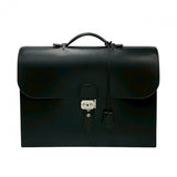 Hermes Business bag Box scarf black Sac Adpesh38 mens