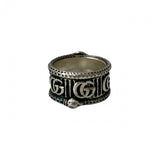 Gucci Ring Silver925 Silver Double G Snake Ring mens