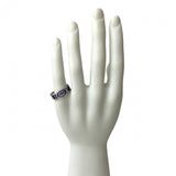 Gucci Ring Silver925 Silver Interlocking G enamel ring mens