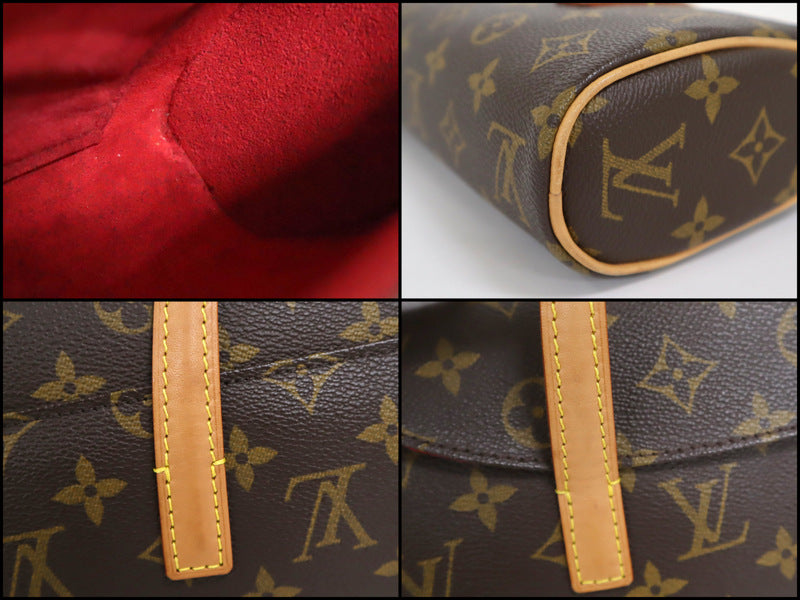 Louis Vuitton Sonatine Handbag Monogram Brown
