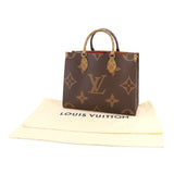 Louis Vuitton Giant Monogram On The Go MM 2 Way Tote Shoulder Bag