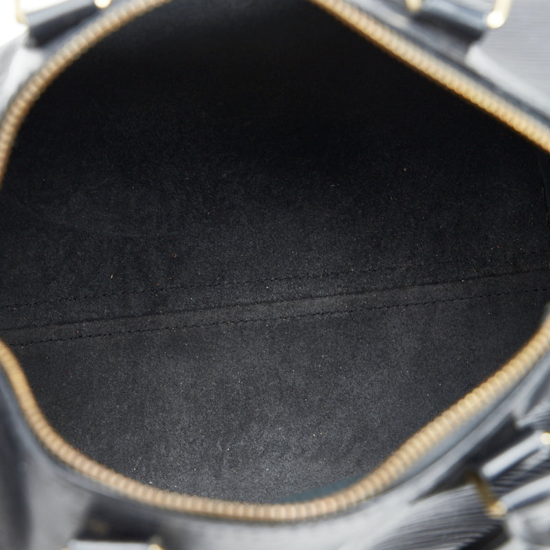 Louis Vuitton Epi Speedy 25 Handbag Mini Boston Bag Noir Black