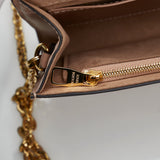 Louis Vuitton Pochette GM Chain Shoulder Bag Nude Beige Pink