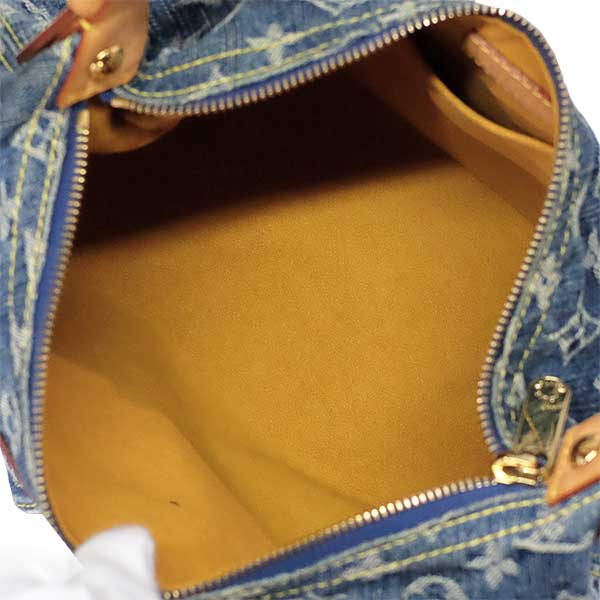 Louis Vuitton Baggy PM Monogram Denim Shoulder Bag Blue