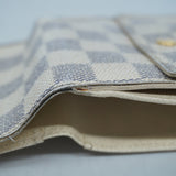 Louis Vuitton Trifold Wallet Damier Azur Portefeuille Elyse