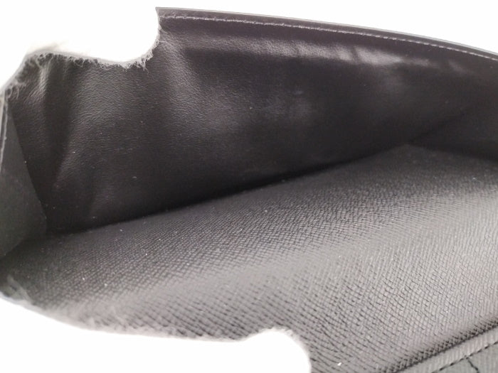 Louis Vuitton Vertical Round Zipper Long Wallet Eclipse Black