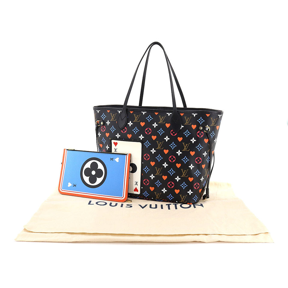Louis Vuitton Game On Monogram Neverfull MM Tote Bag Noir