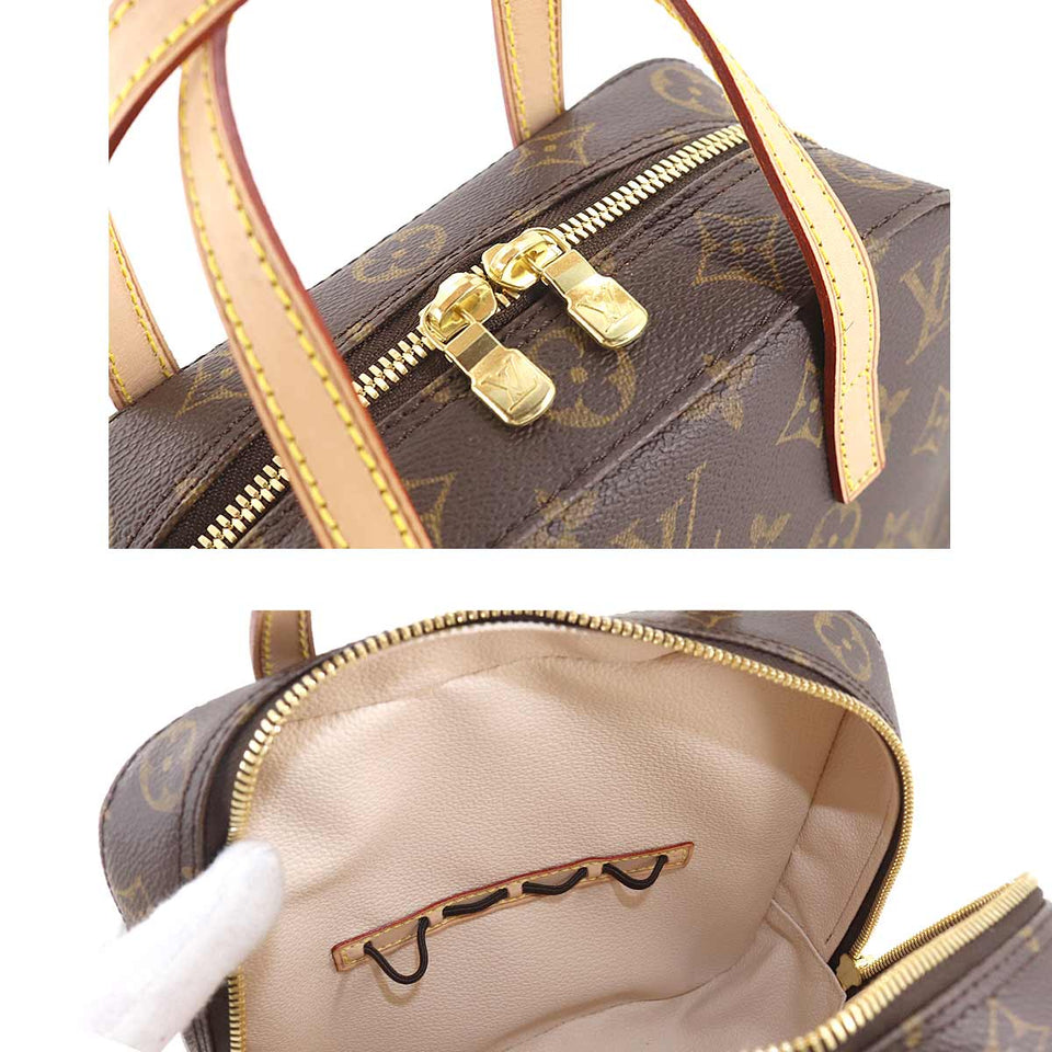 Louis Vuitton Monogram Spontini 2way Hand Shoulder Bag Brown